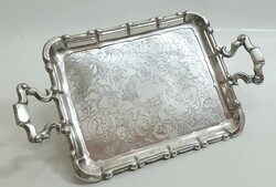 Antique silver (13 lat) Viennese neo-baroque tray