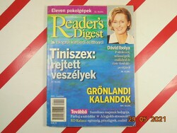 Régi retro Reader's Digest Válogatás újság magazin 2001. november - Ajándékba születésnapra