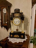Antik Biedermeier gyönyörű asztali óra!
