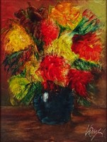 1M617 Hungarian painter xxi. Century: floral still life