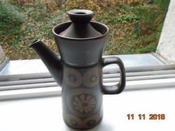 1964 ART-DECO IkonikusGill Pemberton design"Arabesk Samarkand"kézzel festett Denby kőporcelán 1,2 kg