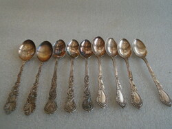 9 személyes mokkás kanál szecessziós