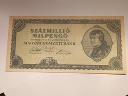 1946-os 100 Millió Milpengő UNC