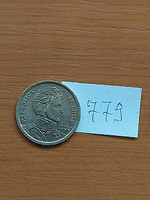 Chile 10 pesos 2012 so, aluminum bronze, bernardo o'higgins 779
