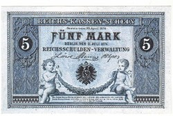 Germany 5 German gold marks 1874 replica