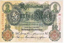Germany 50 German Gold Mark 1907 Replica