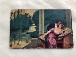 Antik romantikus képeslap                                             -2.