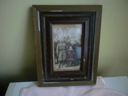 Family photo of a soldier of the First World War in a frame