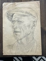 Szabó Vladimir korai ceruza rajza
