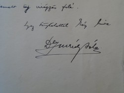 Za432.8 Dr. Béla Imrédy's best wishes for Ferenc Hunyady, Member of Parliament 1927