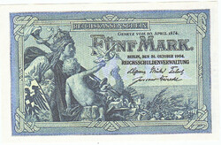 Germany 5 German gold marks 1904 replica
