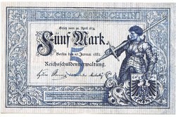 Germany 5 German gold marks 1882 replica