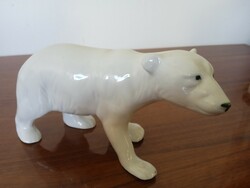 Lippelsdorf jegesmedve, maci porcelán figura