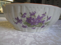 Zsolnay violet pattern bowl