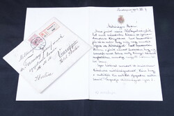 Manuscript - handwritten letter of Archduke József with envelope 1913 - Kistapolcsány Castle library rare!