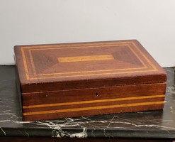 Antik fadoboz 31x21x8cm -- fa doboz ékszertartó ládika