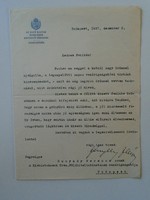Za432.24 Jenő Fényesy, managing director of the first Hungarian general insurance company - autograph letter 1927