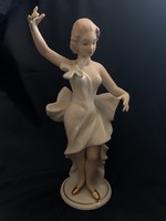 Gyönyörű Különleges Antik Hibátlan Wallendorf Balerina Figurális porcelán...