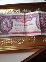 1949es régi 100.-forintos papirpénz