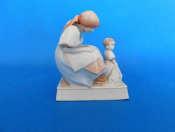 Zsolnay 1938 mother with child rare!!!!
