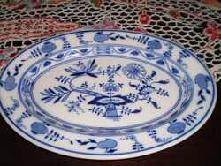 Old German onion pattern oval plate