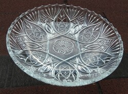 Huge glass / crystal? Table center plate offering