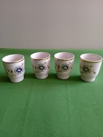 Zsolnay cornflower cup set