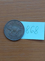 Bermuda 1 cent 1970 boar, bronze, ii. Elizabeth 868