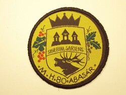Régi katonai felvarró Sigillum Sariens M. H. 80 Abasár magyar honvédség