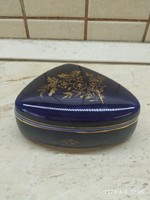 Raven house porcelain, cobalt blue bonbonier for sale!