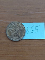 Bahamas 1 cent 1971 starfish 865