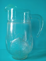 Glass jug pouring large size with thick walls absolute sale!