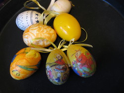 Mixed Easter egg pack of 6 pieces, decoupage