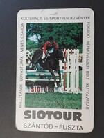Old card calendar 1982 - siotour sáltód-puszta inscription - retro calendar