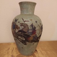 Antik jelenetes kerámia váza