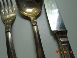 JUGENDSTIL SOLINGEN REKORD 90 antik ezüstözött alpakka készlet 1 sz