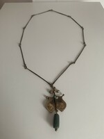 Leárazás! Muharos Lajos iparművész ritka nyaklánc medállal nyakék medál