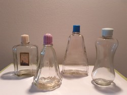 Retro illatszeres üveg kölnis parfümös régi palack 4 db