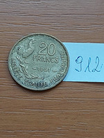 FRANCIA 20 FRANCS FRANK 1951 Alumínium-bronz KAKAS  912