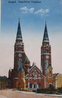 Votive Church in Szeged - running postcard
