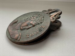 Vintage görög irat csipesz, réz v. bronz