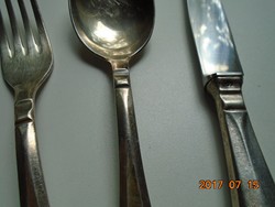 JUGENDSTIL SOLINGEN REKORD 90 antik ezüstözött alpakka készlet 1 sz