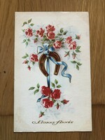 Antique, gilded New Year's card