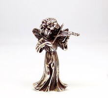 Ezüst angyalka miniatűr figura (ZAL-Ag103111)