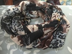 Abstract-patterned round scarf, fashion scarf