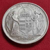 Horthy 5 pence 1939