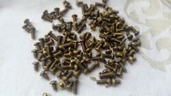Weighing 76 g, many old but unused parts for DIY screws, different sizes