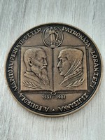 Bronze commemorative medal of the 11th Wandering Assembly of the Association of Hungarian Medal Collectors, Sárospatak, August 1981