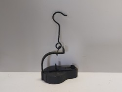 Wrought iron miner's lamp