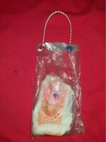Retro traffic goods Hungarian plastic dmsz doll in swaddling clothes 15 cm unopened toy as shown in the pictures